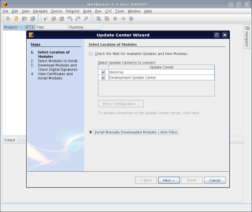 Installation screenshot